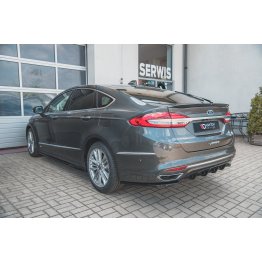 Накладки сплиттеры боковые на задний бампер на Ford Mondeo V Vignale